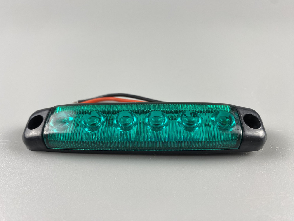Ліхтар LED габаритний 24V IP67 6 led діодів SMD, оптична лінза + кріплення для авто Мукачево - фото 4