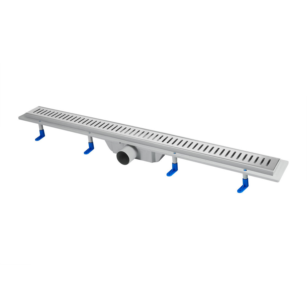 Трап Qtap Dry FA304-900 линейный с сухим затвором и нержавеющей решеткой 900х73 Киев - изображение 1