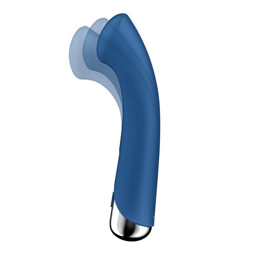 Вібратор з ротацією Satisfyer Spinning G-Spot 1 Blue, плоский майданчик для стимуляції точки G Sex Aura Київ - фото 2