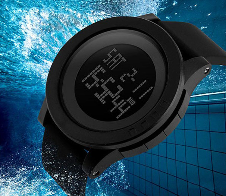 Наручний годинник Skmei 1193 з підсвічуванням Чорний Вінниця - фото 3