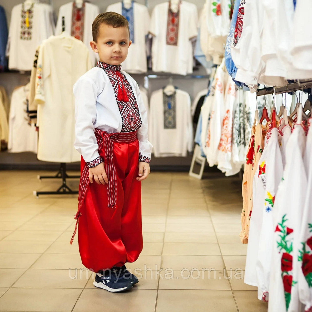 Пояс під вишиванку тканий червоний Кривий Ріг - фото 4