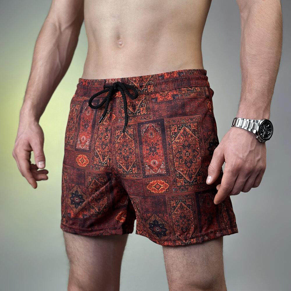 Принтовані чоловічі шорти для плавання Pobedov Pool day Kovrу Київ - фото 2