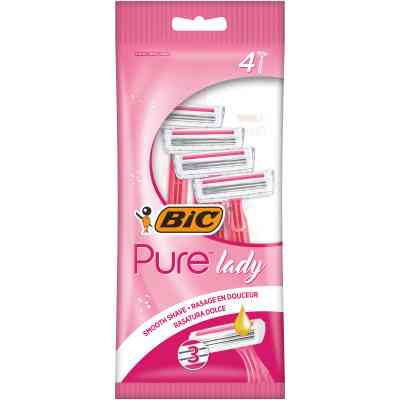 Бритва Bic Pure 3 Lady Pink 4 шт. (3086123363816) Винница