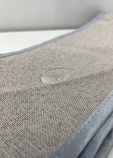 Комплект штор VR-Textil 100% блэкаут ASHEN NIGHT 150х270 2шт и Тюль 600х270 1847ш-1153т тауп с белым 71-084/5 Киев - изображение 5