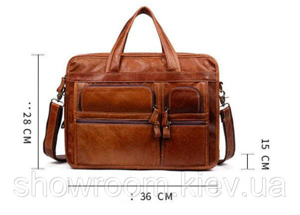 Мужская кожаная сумка для ноутбука Leather Collection (9946) Киев - изображение 6