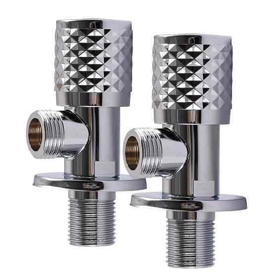 !!Набір кранів кутових кераміка PROFESSIONAL EXCLUSIVE 1/2″X1/2″ 9999 CHROME (1уп.) Тернопіль