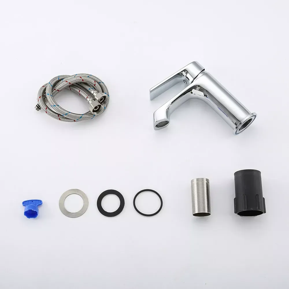 Змішувач для умивальника Frap F1071 хром Київ - фото 4