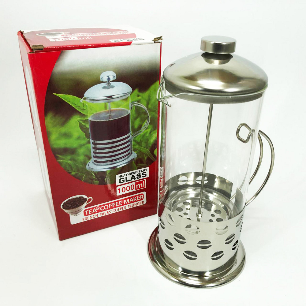 Домашний френч-пресс Unique, Заварники для чая и кофе, Стильный френч-пресс для чая и кофе DV-20 Львов - изображение 5