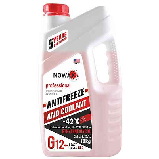 Антифриз NOWAX RED G12+ (червоний) 10кг NX10001 Киев
