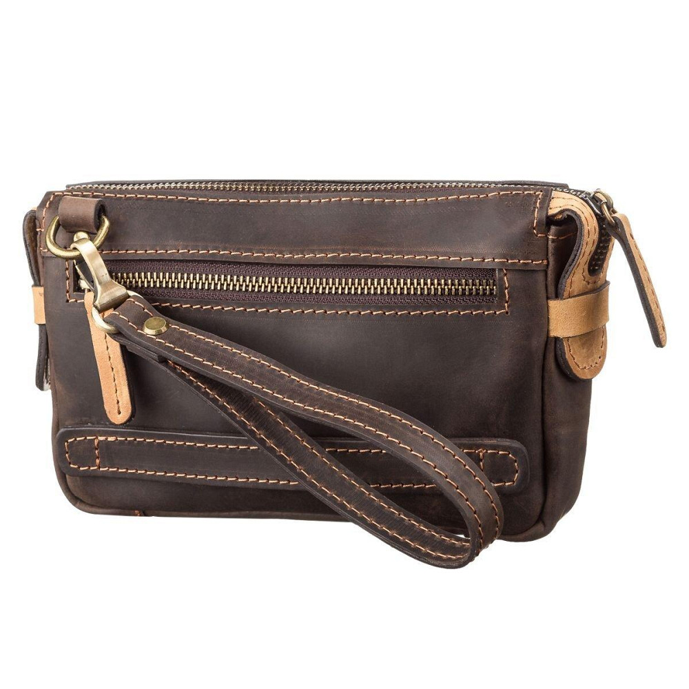 Мужской клатч кожаный Коричневый (SHVIGEL) Киев - изображение 14