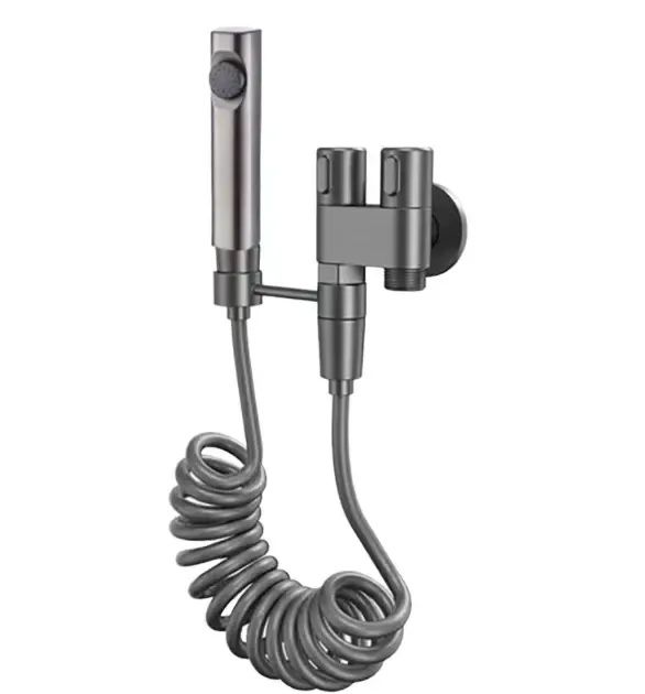 Настінний кран для гігієнічного душу Mixxus AVT-01 GRAPHITE з лійкою колір графіт (MI6837) Чернівці - фото 1