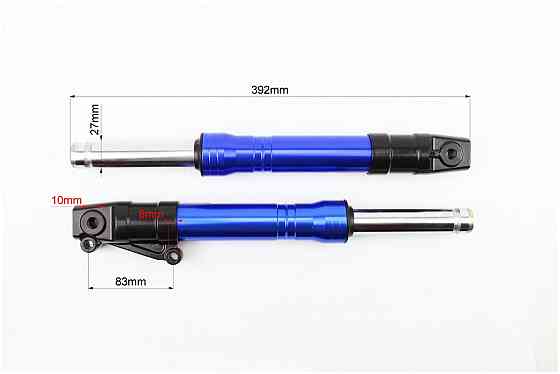 Амортизатор передній к-кт 2шт Honda DIO, 370мм (під диск. гальм) СИНИЕ Київ