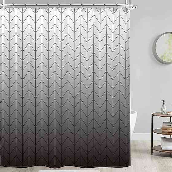 Шторка для ванны водонепроницаемая Bathlux 180x180 см с кольцами, занавеска для ванной комнаты Каменец-Подольский