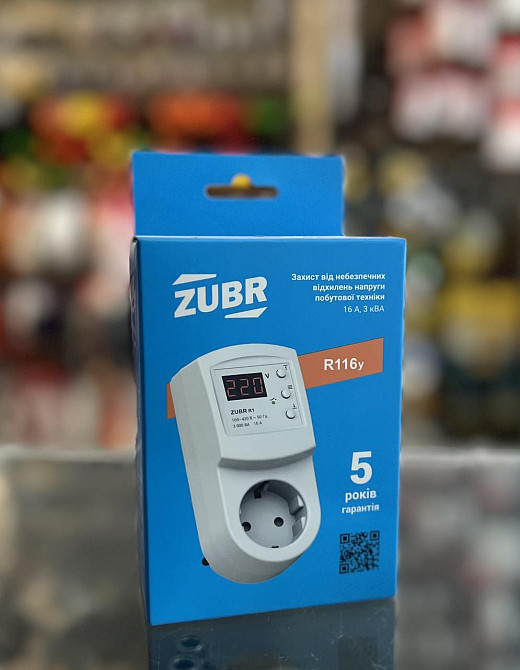 Реле напряжения 16А в розетку ZUBR Харьков - изображение 3