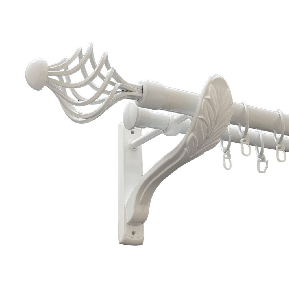 Карниз Orvit Арезо металевий дворядний ретро Арктіс 25\19 мм 200 см (00-00010439) Львів - фото 1