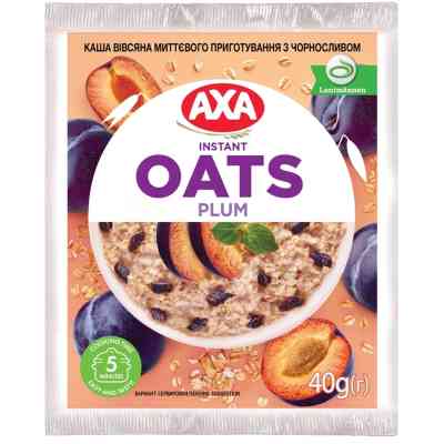 Їжа швидкого приготування АХА Каша Вівсяна з чорносливом 40 г (4820237690340) Вінниця