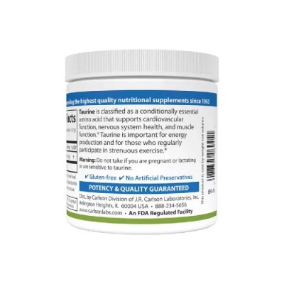 Амінокислота Carlson Таурін у порошку, Taurine, Amino Acid Powder, 100 гр (CL06945) Вінниця - фото 3
