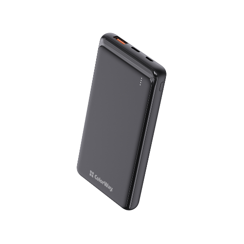 Павербанк 10000 mAh ColorWay CW-PB100LPG3BK-PD 18W QC+PD slim світлодіодний індикатор чорний Житомир - фото 8
