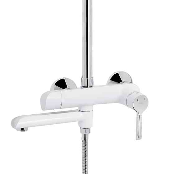 Душова система універсальна Qtap Grand на три споживачі (з виливом) QTGRAWCR1004 Chrome/White Київ