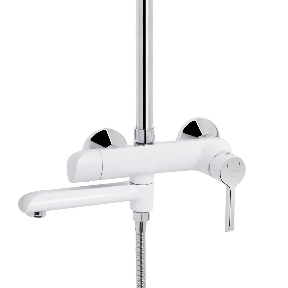 Душова система універсальна Qtap Grand на три споживачі (з виливом) QTGRAWCR1004 Chrome/White Київ - фото 4