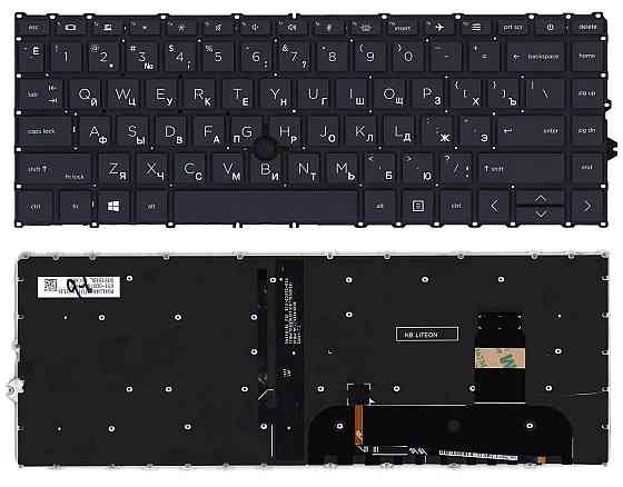 Клавиатура для ноутбука HP Elitebook (745 G7) Black с указателем (Point Stick), с подсветкой (Light), (Black Frame) RU Вінниця