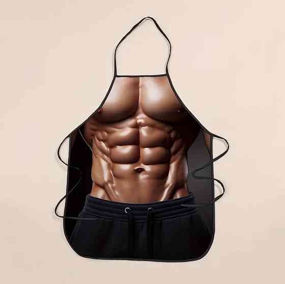 Фартух з приколом з торсом 53 на 70 см різнобарвний Київ