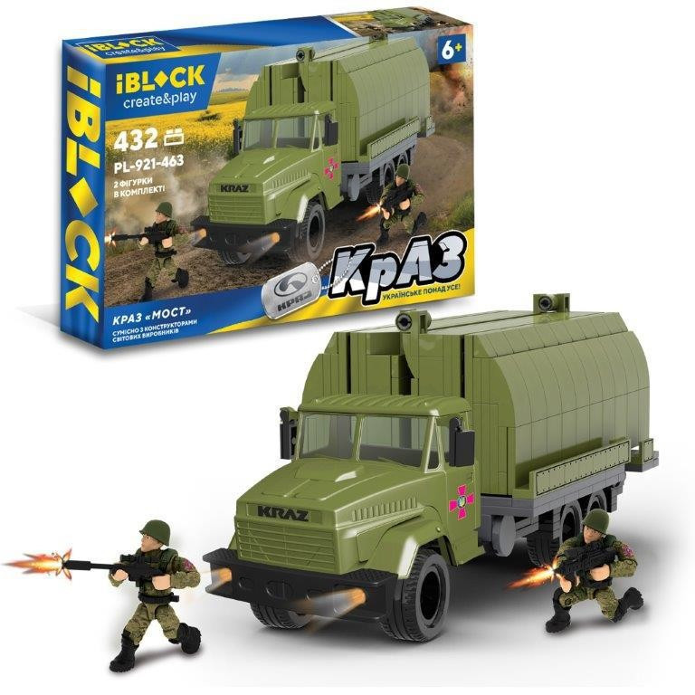 Конструктор IBLOCK військова машина Краз Міст 432 деталі (PL-921-463) Чернігів - фото 1