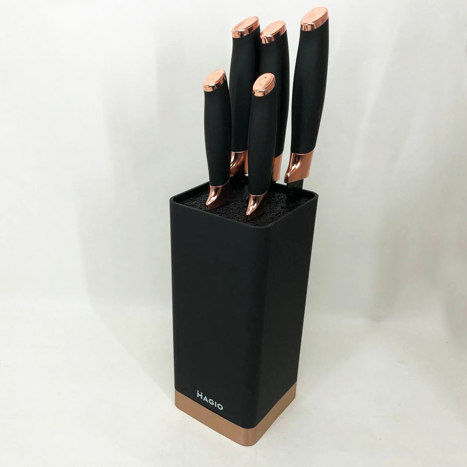 Набір ножів красивий та універсальний Magio MG-1092, Набір литих ножів для кухні, Бюджетні кухонні ножі YC-63 Львів - фото 8