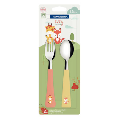 Набір столових приборів Tramontina Baby Friends 2 предмети (23797/905) Вінниця - фото 2