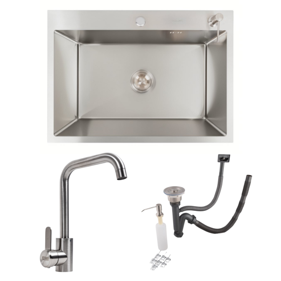 VALESO Комплект: Кухонна мийка VALESO Handmade 70*50 + Змішувач KT 11 Киев