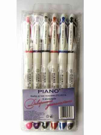 Набір гелевих ручок 6кол. "Piano" PG-811, шт Київ