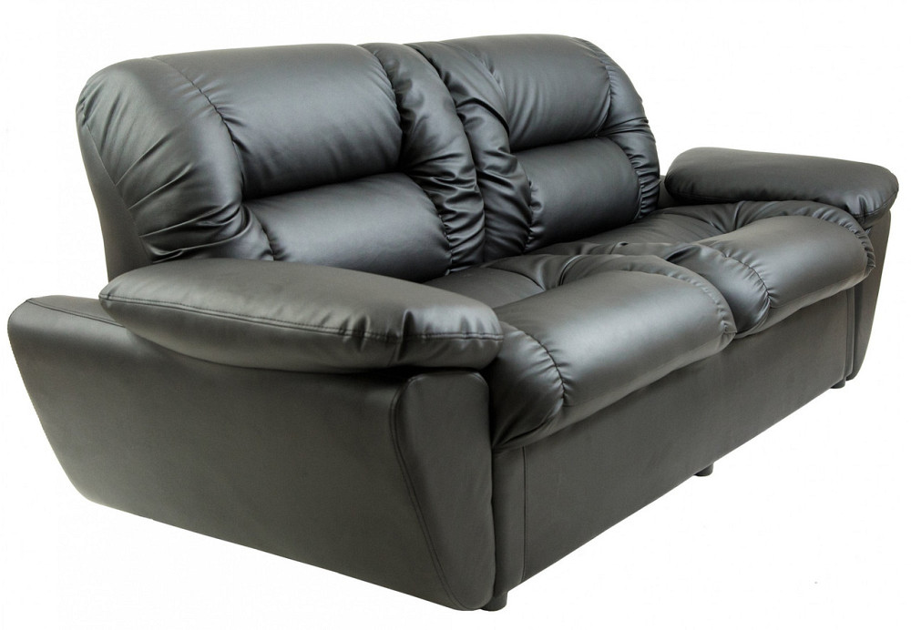 Диван Flay Vizit двойка с подлокотниками 870х2100х850 Черный Киев - изображение 2