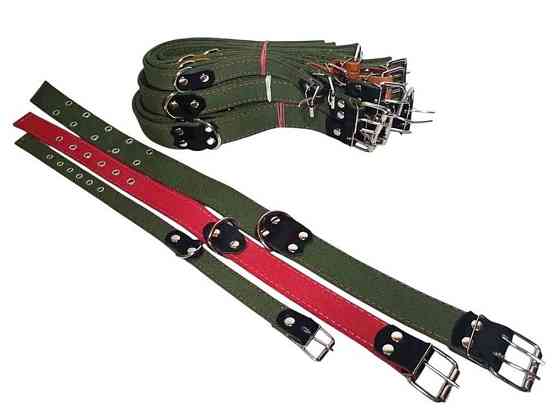 Ошейник брезент 59см 30мм двойной ТМ DOG COLLAR Киев