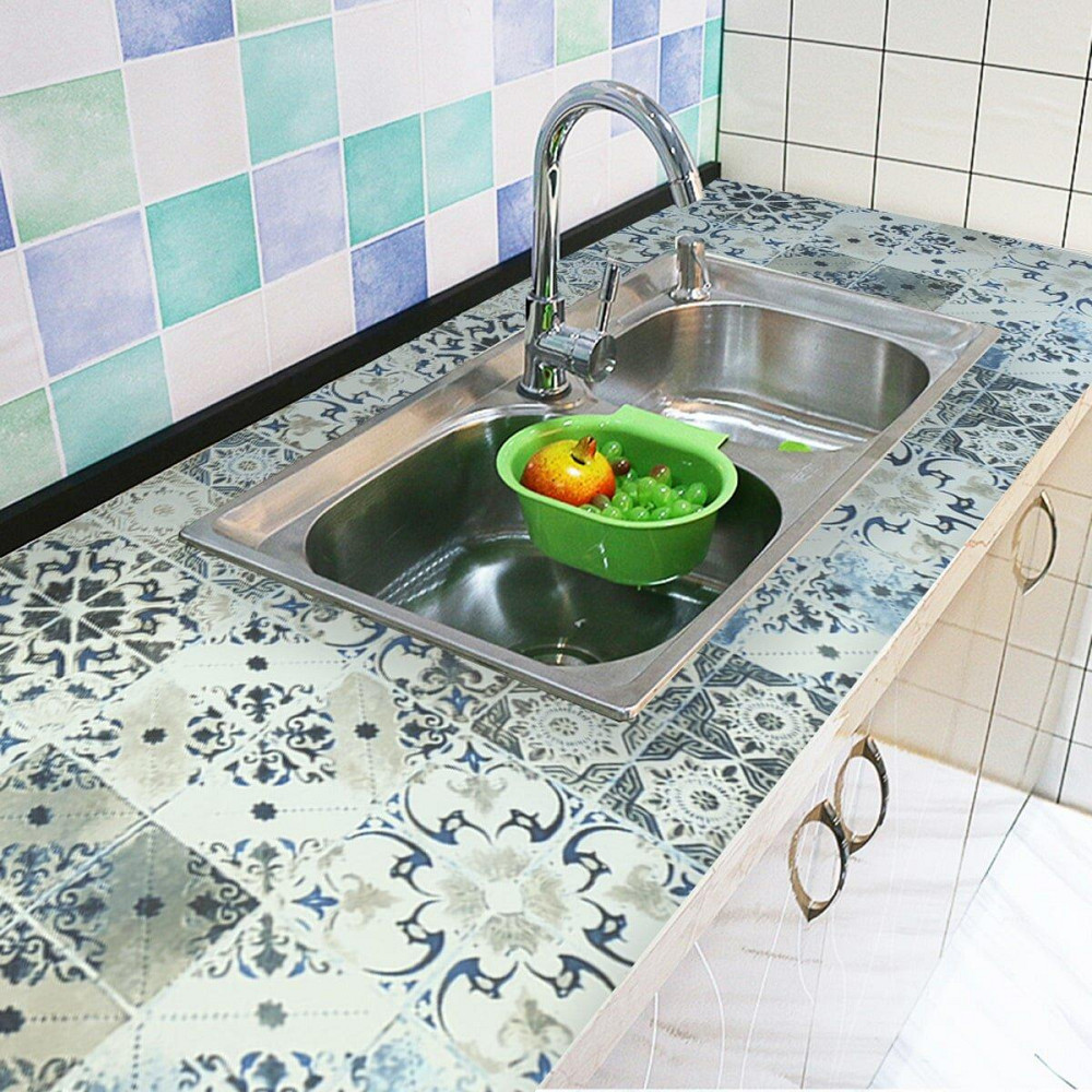 Самоклеющаяся пленка 0,45х10м х 0,07мм Оливковый орнамент SW-00001232 Днепр - изображение 6