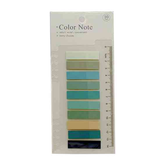 Закладка з лінійкою 2 в 1 "stick Notes" Р80-4 різнокольорові Вінниця