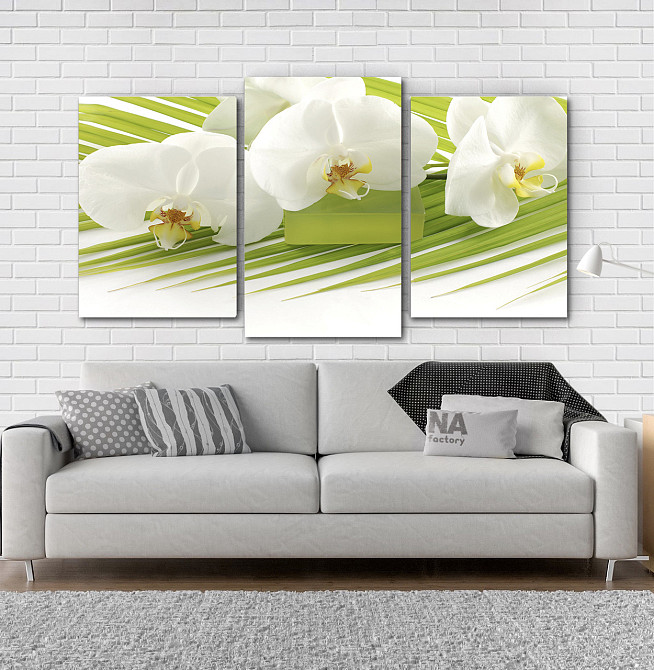 Модульная картина Белые Цветы Art-34_3 Киев - изображение 2