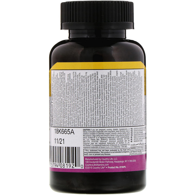 Вітаміни для жінок Country Life Multivitamins 60 таблеток Київ - фото 2