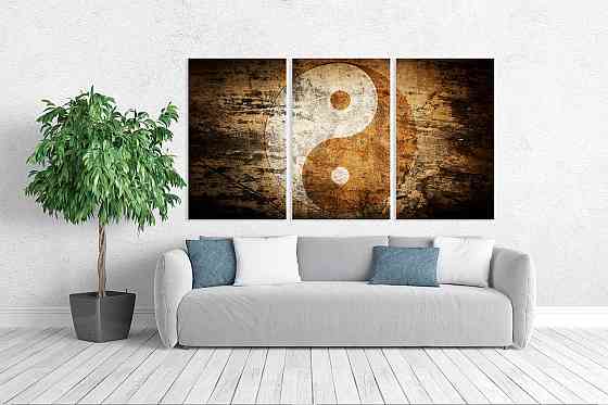 Модульная картина в гостиную / спальню  Інь-Янь   ART-104_3A 70х130 см Киев