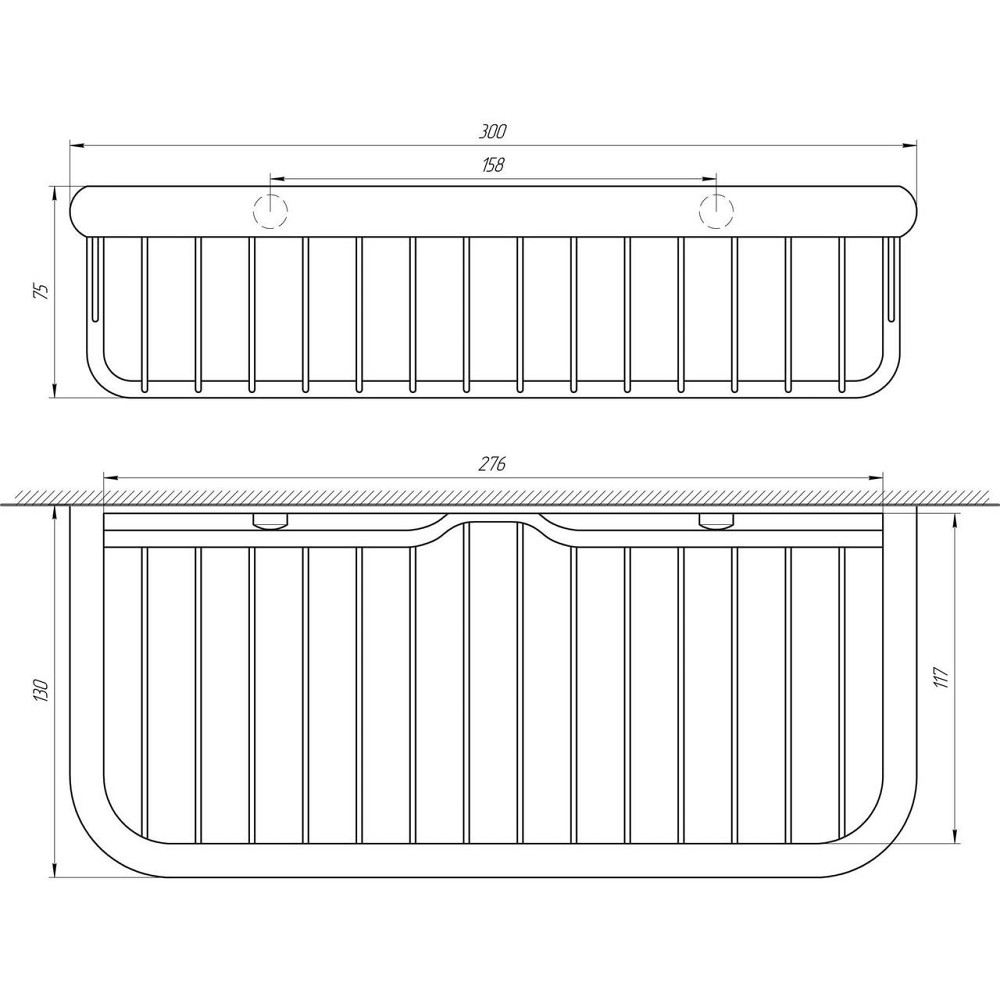 Поличка пряма TOPAZ 4101 (000005231) Київ - фото 4