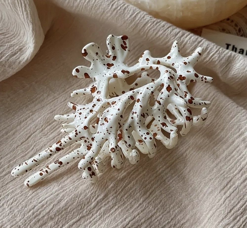 Заколка-крабік Білий Смела - изображение 1