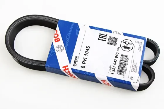 Ремінь генератора Lanos 1.4 з ГУР і кондиц. Bosch 1045 струмок. Вінниця