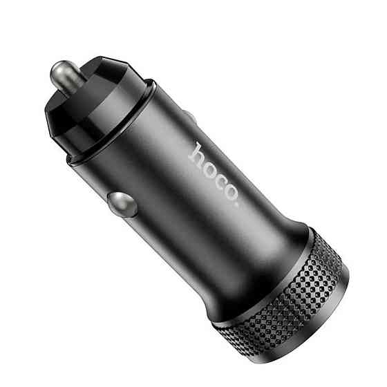 Автомобільний зарядний пристрій HOCO Z49 Level dual port car charger Black Киев