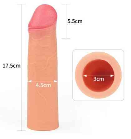 Насадка на член - Revolutionary Silicone Nature Extender Add 2" Flesh Sex Aura Київ