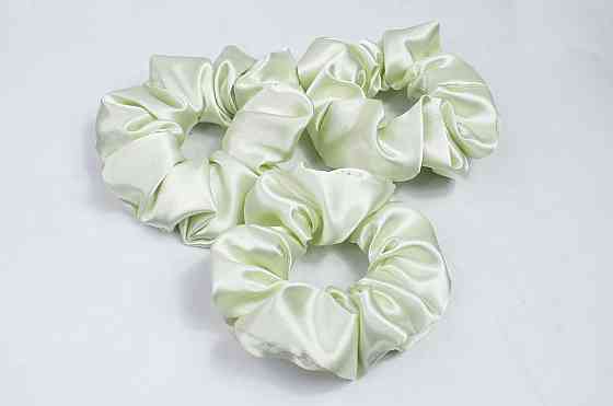 Набір гумок для волосся атласний Молочний Харків