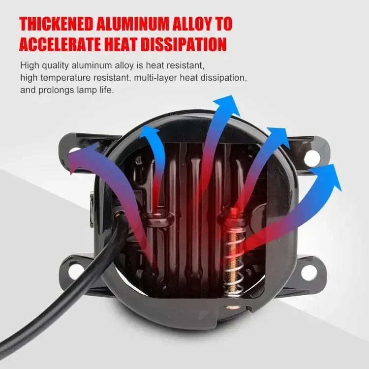 Протитуманні фари LED універсальна 3,5 дюйма 90 мм туманка 60 ватт біла (один режим) DC12-80V Харків - фото 9