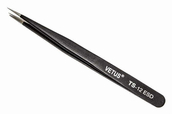 Пинцет VETUS ESD-12 антистатический, немагнитный Полтава - изображение 1
