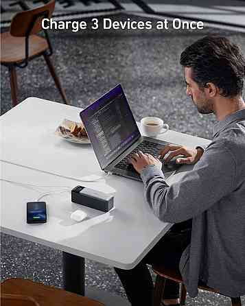 Портативний зарядний пристрій Anker PowerCore 737 GaNPrime 24000 mAh Black (6837233) Київ