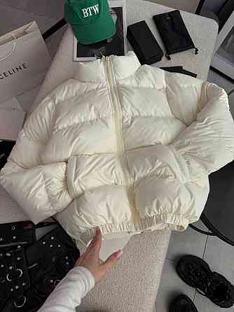 Жіноча стильна повсякденна  куртка на біо-пуху плащівка лаке Одеса