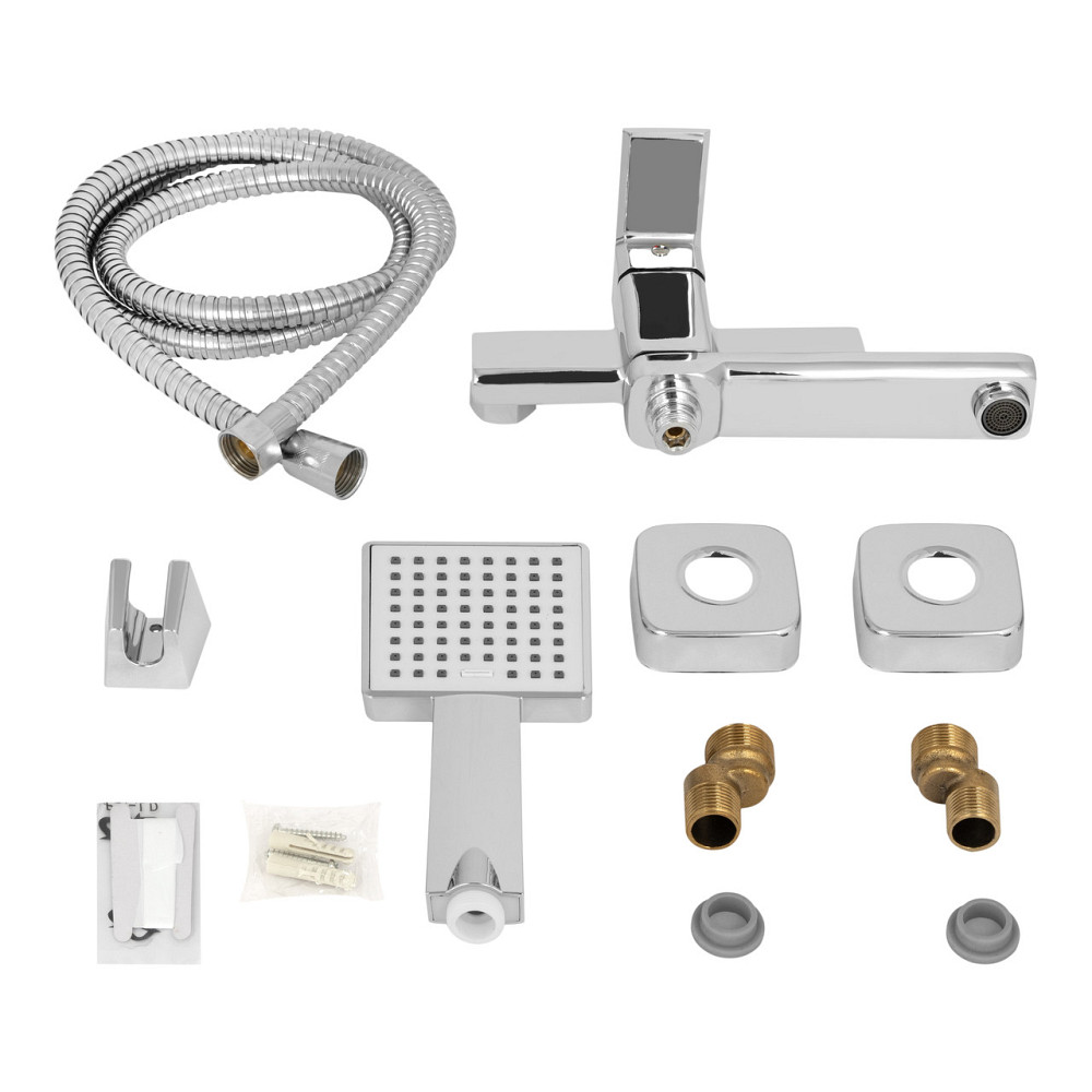 Змішувач для ванни Lidz Dozorca 0051 з поворотним виливом (з душовим гарнітуром) (k35) LDDOZ0051CRM45404 Chrome Київ - фото 6