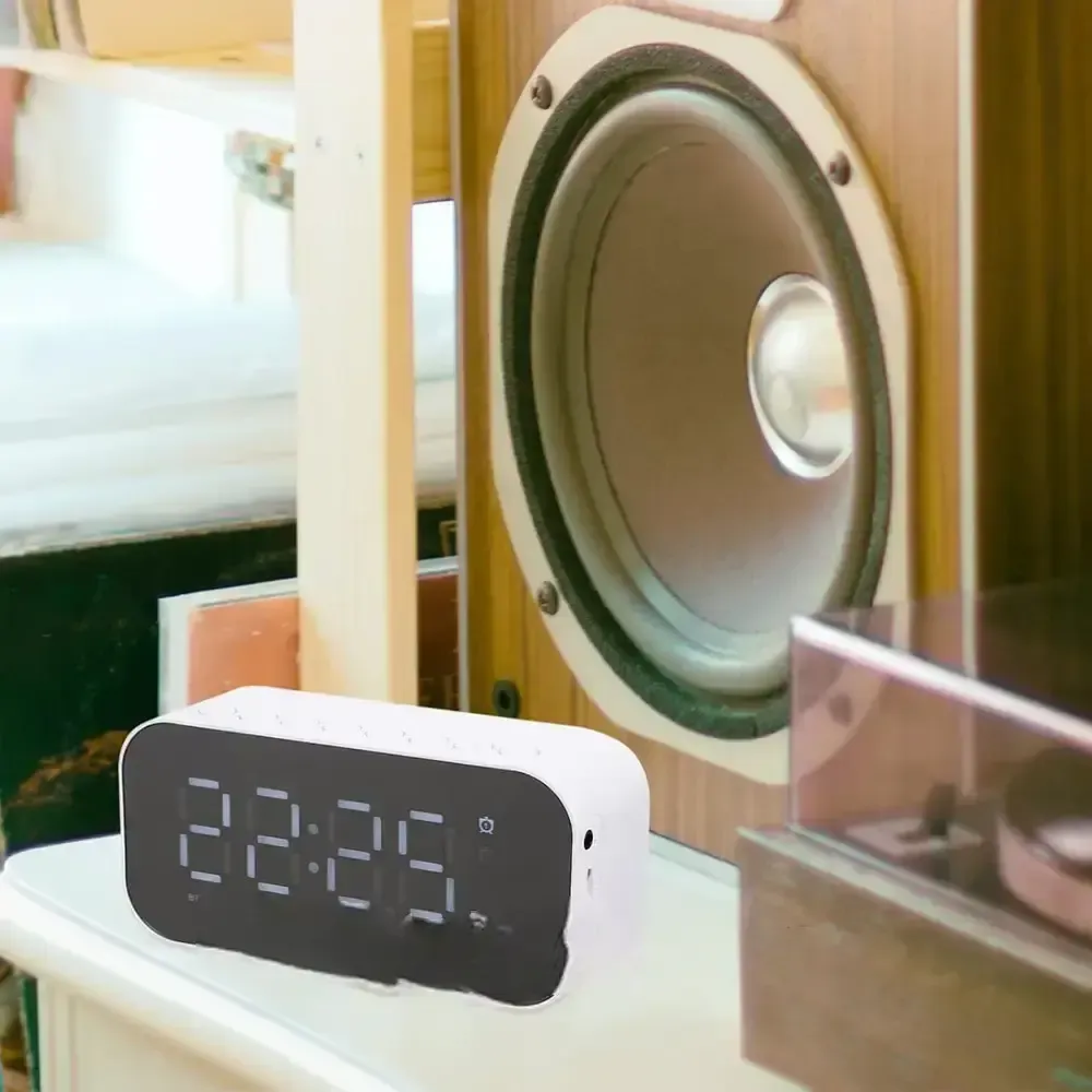 Портативная колонка Bluetooth с часами Q5 BT Коломия - фото 5